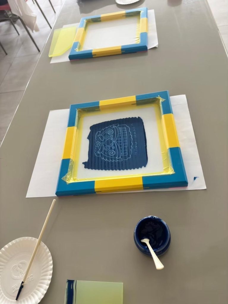 客家絹印的圖案是開口獅